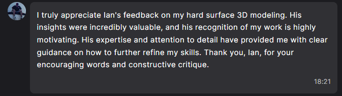 Student testimonial