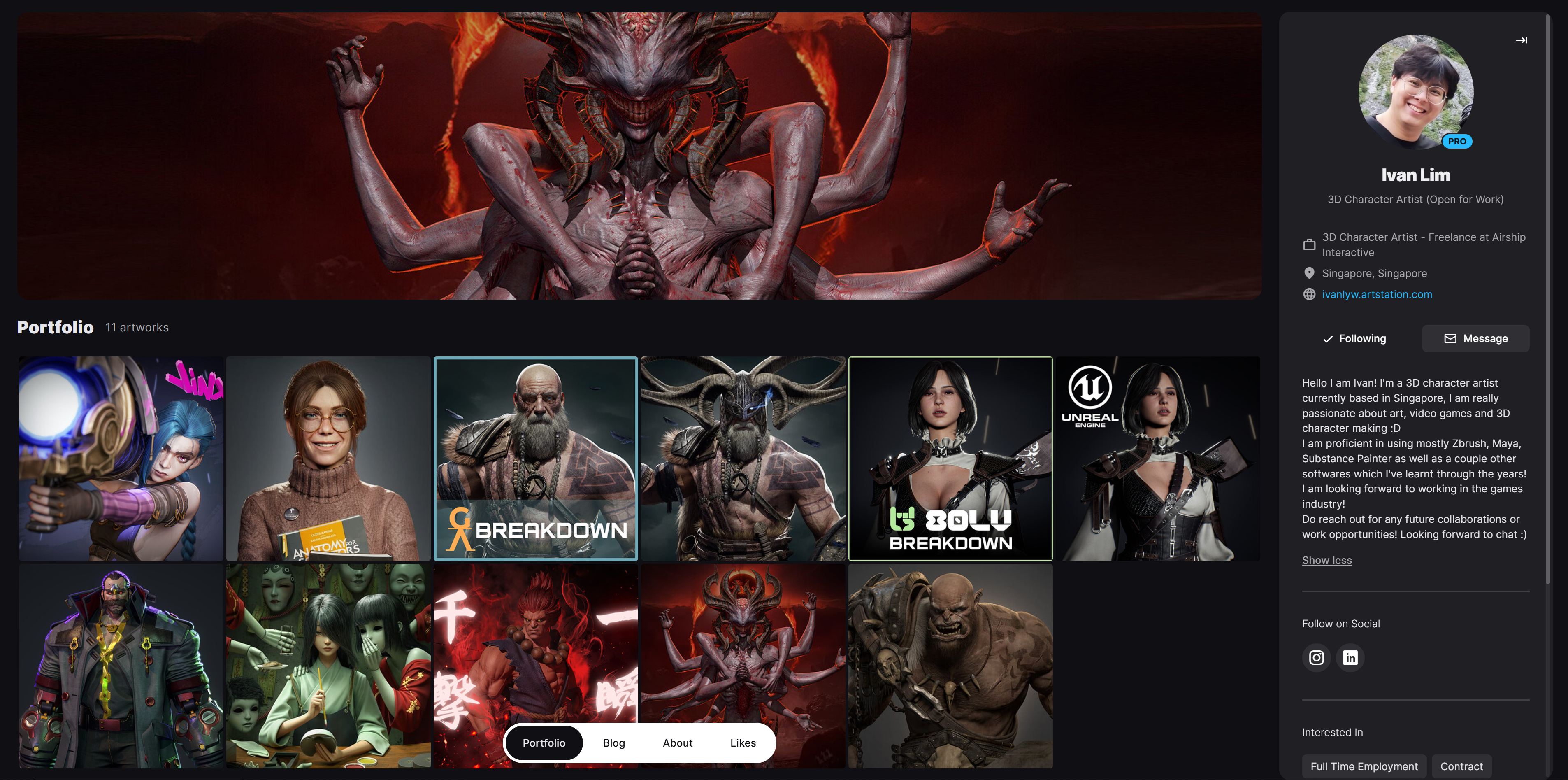 Ivan's Artstation Portfolio